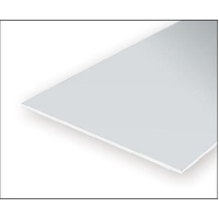 Evergreen White Polystyrene V-Groove Sheet 0.188 x 12 x 24" / 4.8mm x 30cm x 61cm (1)