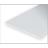 Evergreen White Polystyrene Sheet 0.040 x 12 x 24" / 1mm x 30cm x 61cm (6)