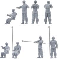 Fujimi 1/72 JGSDF Staff (for Car/Tank1) (Mi-25) Plastic Model Kit