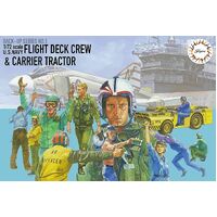 Fujimi 1/72 Flight deck crews & MD-3 tractor (USN) (FDC-1) Plastic Model Kit [72345]