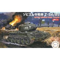 Fujimi 1/76 Soviet T-34/85 (Set of 2) (SWA-34) Plastic Model Kit [76242]