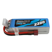 Gens Ace 4S 2200mAh 14.8V 45C Soft Case LiPo Battery (Deans)