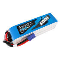 Gens Ace G-Tech 6S 5000mAh 45C 22.2V Soft Pack Lipo Battery (EC5)