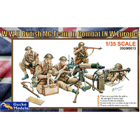 Gecko 1/35 W.W.II British MG Team In Combat (N.W. Europe) Plastic Model Kit