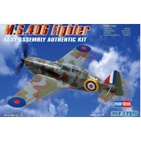 HobbyBoss 1/72 MS.406 Fighter Plastic Model Kit [80235]