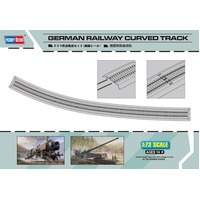 HobbyBoss 1/72 German Railway Curved Track Plastic Model Kit [82910]