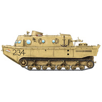 HobbyBoss 1/72 German Land-Wasser-Schlepper (LWS) Amphibious Tractor Early Prod. Model Kit [82918]