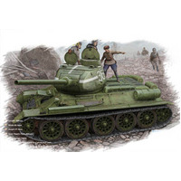 HobbyBoss 1/48 Russian T-34/85 (1944 flattened turret) tank Plastic Model Kit [84807]