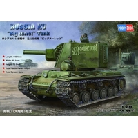 HobbyBoss 1/48 Russian KV "Big Turret" Tank Plastic Model Kit [84815]