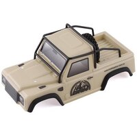 Hobby Plus Defender Lexan Body + Roll Cage (Mustard)