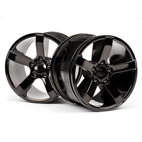 HPI Bullet Mt Wheels Black Chrome (Pr) [101309]