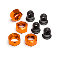 HPI Shock Caps For 101090, 101091 And 101185 Trophy Series 4Pcs (Orange) [101752]