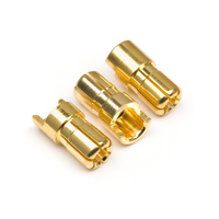 HPI Male Gold Connectors (6.0mm Dia) (3 Pcs) [101952]