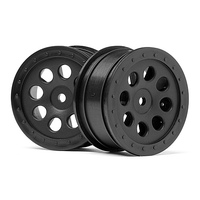 HPI ST-8 Wheel Black (0mm Offset/2Pcs) [103039]