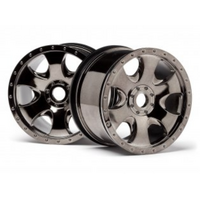 HPI Warlock Wheel Black Chrome (83X56mm/2Pcs) [105801]