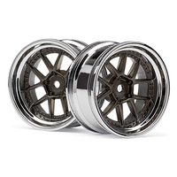 HPI DY-Champion 26mm Wheel (Chrome/Bronze/6mm Os/2Pcs) [113090]