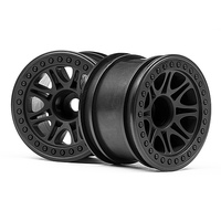 HPI Split 8 Truck Wheel (Black/2Pcs) [113337]