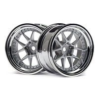 HPI DY-Champion 26mm Wheel (Chrome/Silver/9mm Os/2Pcs) [114636]