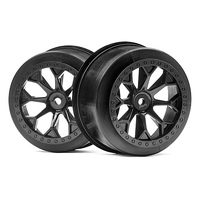 HPI 8-Shot SC Wheel (Black/2Pcs) [116521]