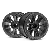 HPI 6-Shot ST Wheel (Black/2Pcs) [116528]