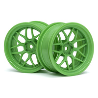 HPI Tech 7 Wheel Green 52X26X+6mm Offset (2Pcs) [116531]