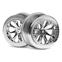 HPI 8-Shot SC Wheel (Chrome/2Pcs) [116739]