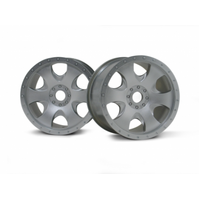 HPI Warlock Wheel Matt Chrome(83X56mm/2Pcs) [3193]