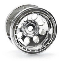 HPI Rock 8 Bead Lock Wheel Chrome (55X36mm/2Pcs) [3213]