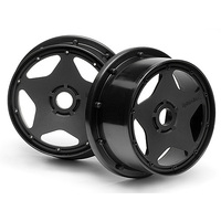 HPI Super Star Wheel Black (120X60mm/2Pcs) [3221]