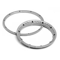 HPI Heavy Duty Wheel Bead Lock Rings (Silver/For 2 Wheels) [3272]