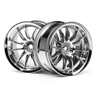 HPI Work XSA 02C Wheel 26mm Chrome (3mm Offset) [3280]