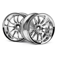 HPI Work XSA 02C Wheel 26mm Chrome (6mm Offset) [3281]