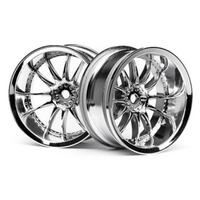 HPI Work XSA 02C Wheel 26mm Chrome (9mm Offset) [3282]