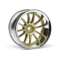 HPI Work XSA 02C Wheel 26mm Chrome/Gold (9mm Offset) [3299]