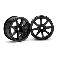 HPI Work Emotion XC8 Wheel 26mm Black (3mm Offset) [3306]