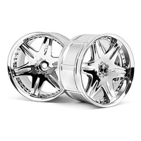 HPI LP35 Wheel Work LS406 Chrome (2Pcs) [3345]