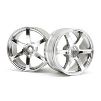 HPI LP29 Wheel Yokohama AVS Model T6 Chrome (2Pcs) [33465]