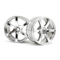 HPI LP32 Wheel Yokohama AVS Model T6 Chrome (2Pcs) [33466]