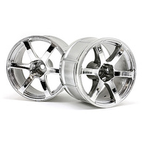 HPI LP35 Wheel Yokohama AVS Model T6 Chrome (2Pcs) [33467]