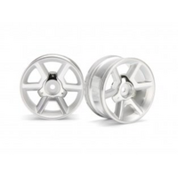 HPI GT Wheel Silver (6mm Offset/2Pcs) [33471]