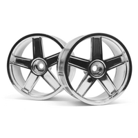 HPI LP29 Wheel MF Type Chrome (3mm Offset/2Pcs) [33476]