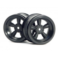 HPI Vintage 5 Spoke Wheel 31mm (Wide) Black (6mm Offset) [3821]