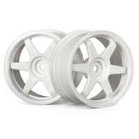 HPI TE37 Wheel 26mm White(3mm Offset) [3840]