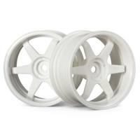 HPI TE37 Wheel 26mm White (6mm Offset) [3845]