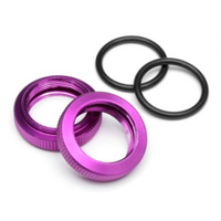 HPI Shock Adjuster Nut 20mm (Purple/2Pcs) [86446]