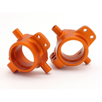 HPI HD ALUMINIUM FRONT HUB CARRIER (ORANGE/2PC) [86994]