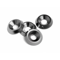 HPI Cone Washer 3X9X2mm (Gunmetal/4Pcs) [88008]