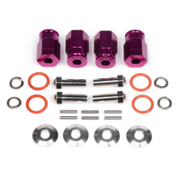 HPI Aluminum Wide Hex Hub 12mm (24mm Wide/Purple) [88055]