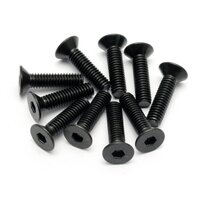 HPI Flat Head Screw M4x15mm (Hex Socket/10pcs) [94531]