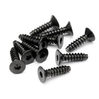 HPI TP. Flat Head Screw M4X15mm (Hex Socket/10Pcs) [94631]